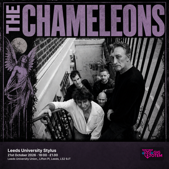 Chameleons Lol Tolhurst at Leeds University Stylus on 21 October 2026 gig poster