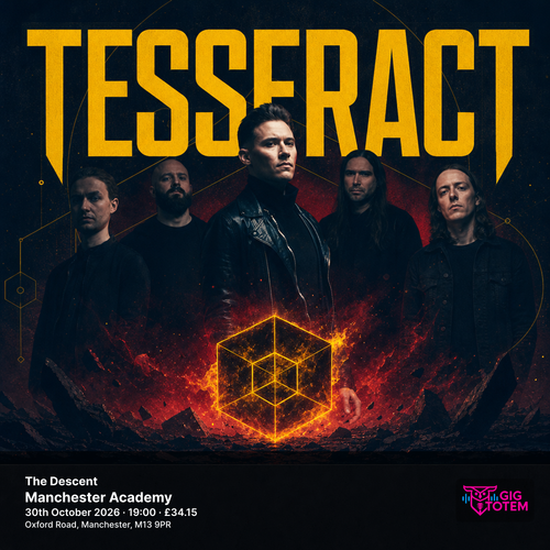 Tesseract - The Descent 2026 TesseracT october 2026 to november 2026 tour poster