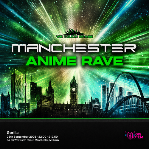 ANIME RAVE at Gorilla on 26 September 2026 gig poster