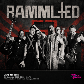 Rammlied at Clwb Ifor Bach on 5 December 2026 gig poster
