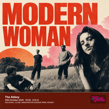 Modern Woman at The Abbey on 29 October 2026 gig poster