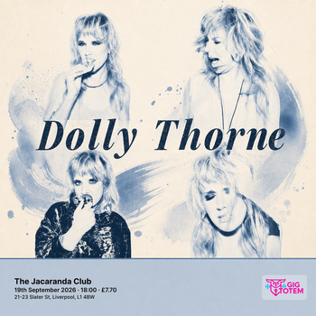 Dolly Thorne at The Jacaranda on 19 September 2026 gig poster