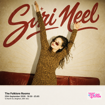 Siri Neel at The Folklore Rooms on 25 September 2026 gig poster