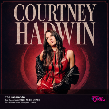 Courtney Hadwin at The Jacaranda on 3 December 2026 gig poster