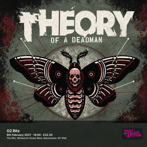 Theory of a Deadman at O2 Ritz on 9 February 2027 gig poster