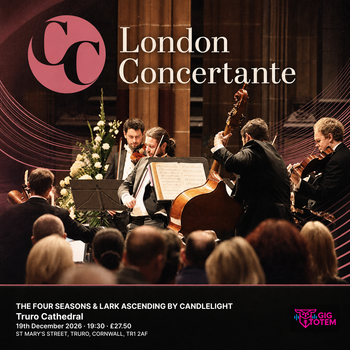 THE FOUR SEASONS & LARK ASCENDING BY CANDLELIGHT London Concertante at Truro Cathedral on 19 December 2026 gig poster