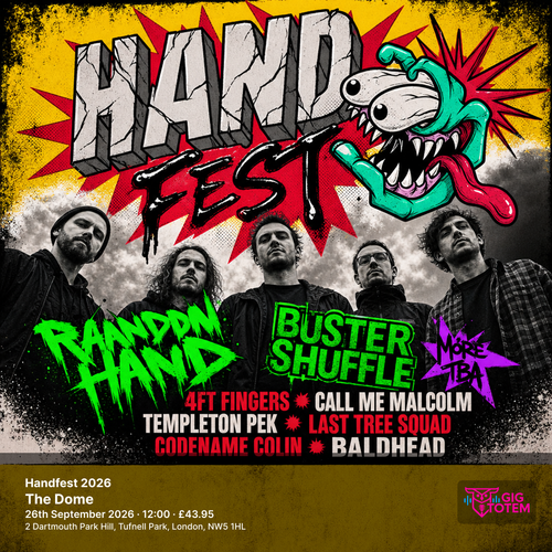 Handfest 2026 Random Hand, Buster Shuffle at The Dome on 26 September 2026 gig poster