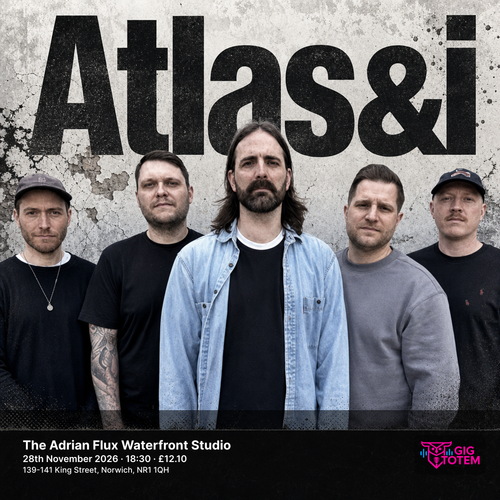 Atlas&i Halfway North at The Adrian Flux Waterfront Studio on 28 November 2026 gig poster