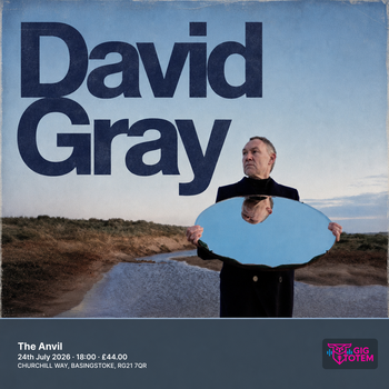 David Gray Talia Rae at The Anvil on 24 July 2026 gig poster