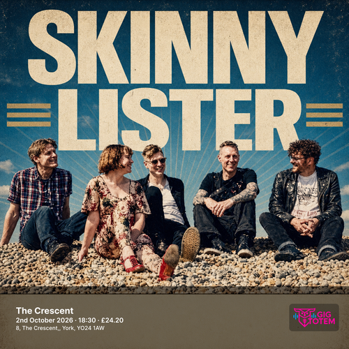 Skinny Lister at The Crescent on 2 October 2026 gig poster