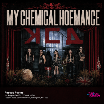 My Chemical Hoemance at Rescue Rooms on 1 August 2026 gig poster