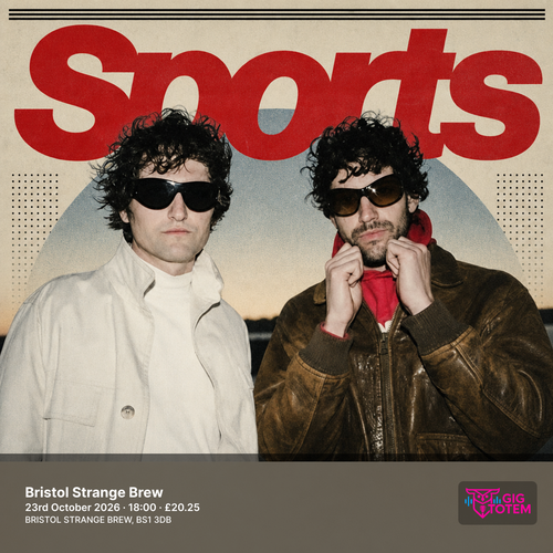 Sports at Strange Brew on 23 October 2026 gig poster