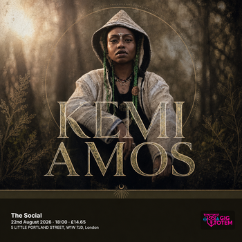 Kemi Amos at The Social on 22 August 2026 gig poster