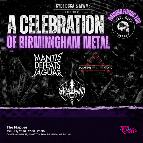 SYD! DCSA & MWM: A CELEBRATION OF BIRMINGHAM METAL at The Flapper on 25 July 2026 gig poster