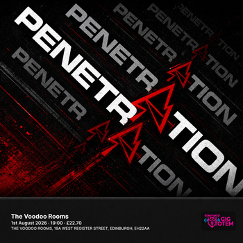 Penetration at The Voodoo Rooms on 1 August 2026 gig poster