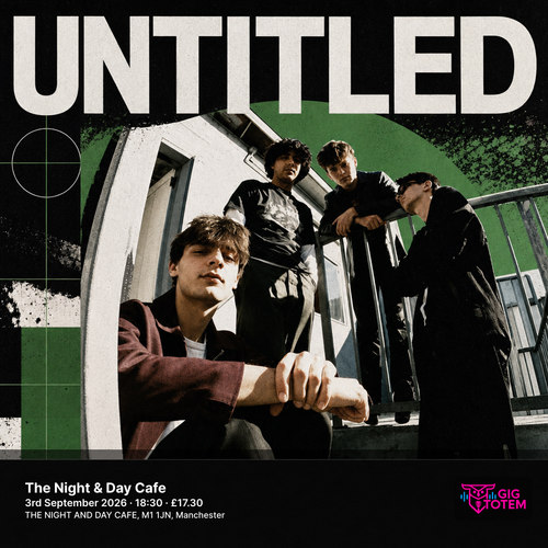 Untitled at The Night & Day Cafe on 3 September 2026 gig poster