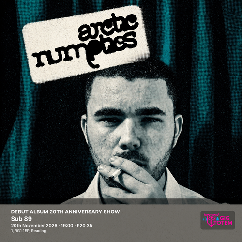 ARCTIC NUMPTIES: DEBUT ALBUM 20TH ANNIVERSARY SHOW Arctic Numpties at Sub 89 on 20 November 2026 gig poster