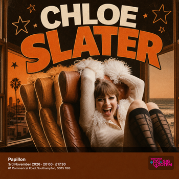 Chloe Slater at Papillon on 3 November 2026 gig poster