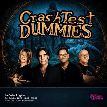 Crash Test Dummies at La Belle Angele on 3 October 2026 gig poster
