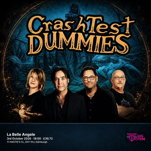 Crash Test Dummies at La Belle Angele on 3 October 2026 gig poster