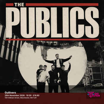 The Publics Isla Rico at Gullivers on 28 November 2026 gig poster