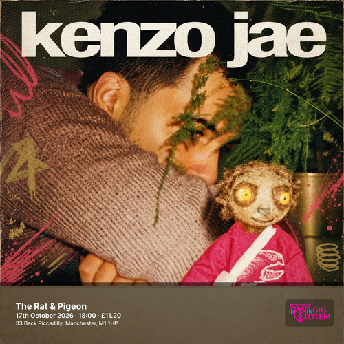 Kenzo Jae at The Rat & Pigeon on 17 October 2026 gig poster