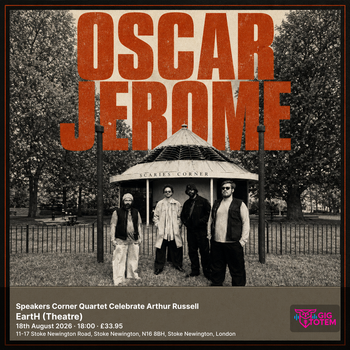 Speakers Corner Quartet Celebrate Arthur Russell Oscar Jerome, Coby Sey at EartH (Theatre) on 18 August 2026 gig poster