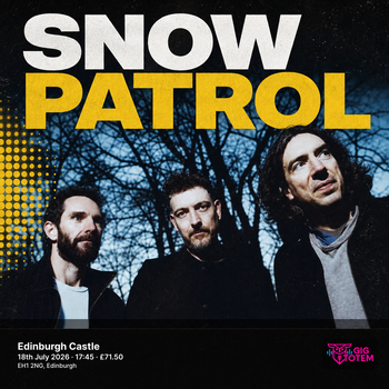 Snow Patrol Katie Gregson MacLeod at Edinburgh Castle on 18 July 2026 gig poster