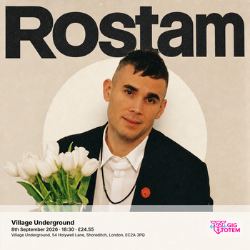 Rostam Bad Actor at Village Underground on 8 September 2026 gig poster