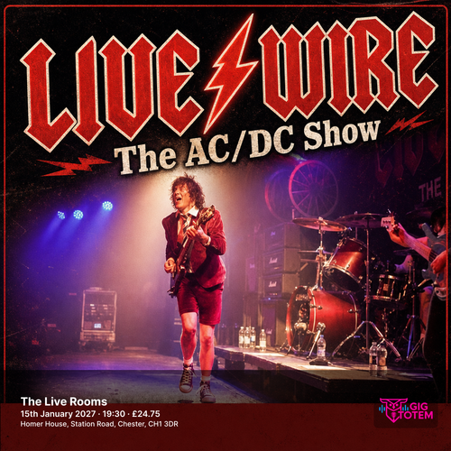 Livewire The AC/DC Show Live/Wire - The AC/DC Show at The Live Rooms on 15 January 2027 gig poster