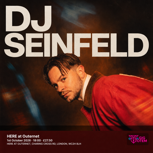 DJ Seinfeld at HERE at Outernet on 1 October 2026 gig poster