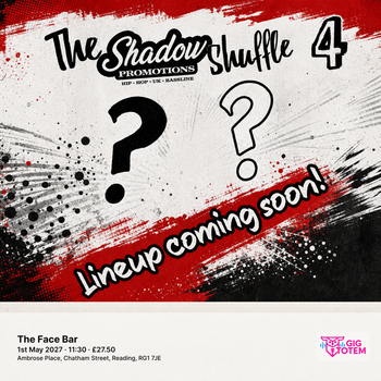 The Shadow Shuffle 4 at The Face Bar on 1 May 2027 gig poster