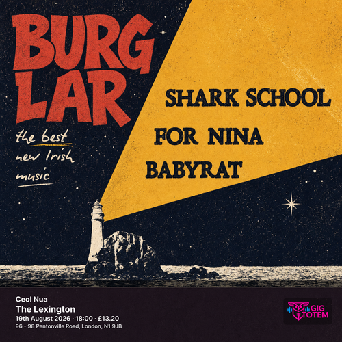 Ceol Nua Burglar, Joe Butler at The Lexington on 19 August 2026 gig poster