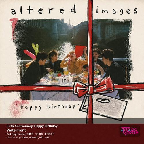 Altered Images - 50th Anniversary 'Happy Birthday' Altered Images at Waterfront on 3 September 2026 gig poster