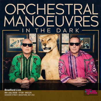 Orchestral Manoeuvres in the Dark at Bradford Live on 8 July 2026 gig poster