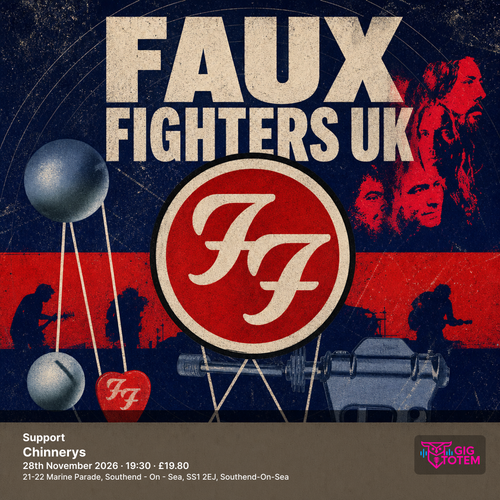 Faux Fighters UK + Support Faux Fighters UK at Chinnerys on 28 November 2026 gig poster