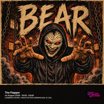 BEAR at The Flapper on 1 August 2026 gig poster