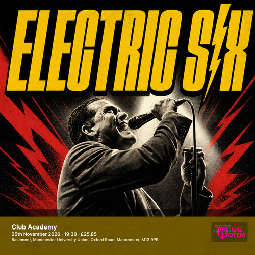 Electric Six at Club Academy on 25 November 2026 gig poster