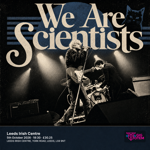 We Are Scientists at Irish Centre on 5 October 2026 gig poster