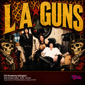 L.A. Guns Sticks N' Stones at O2 Academy Islington on 30 October 2026 gig poster