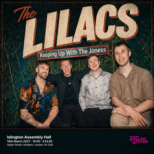 The Lilacs at Islington Assembly Hall on 18 March 2027 gig poster