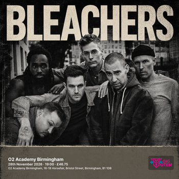 Bleachers at O2 Academy Birmingham on 28 November 2026 gig poster