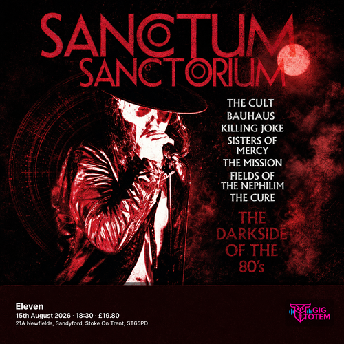 Sanctum Sanctorium - The Darkside of the 80's Sanctum Sanctorium - The Dark side of the 80's at Eleven on 15 August 2026 gig poster