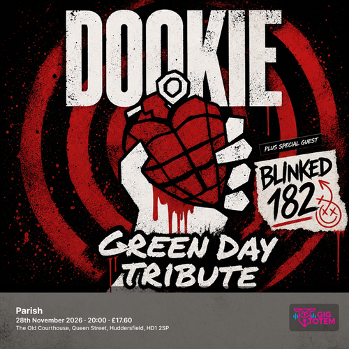 Dookie - Green Day Tribute + Blinked 182 at Parish on 28 November 2026 gig poster