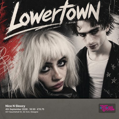 Lowertown at Nice N Sleazy on 4 September 2026 gig poster