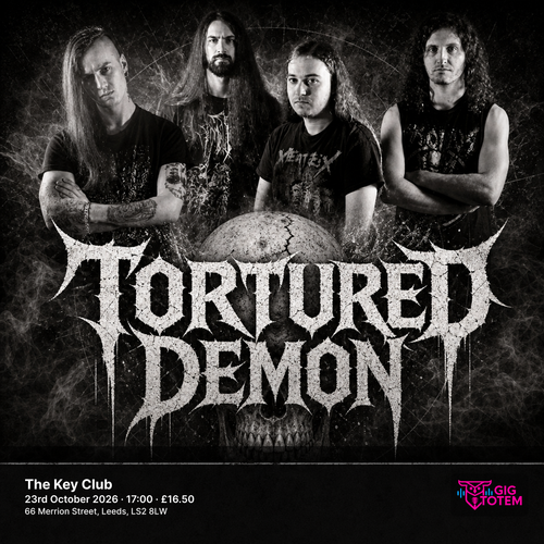 Tortured Demon Unburier at The Key Club on 23 October 2026 gig poster