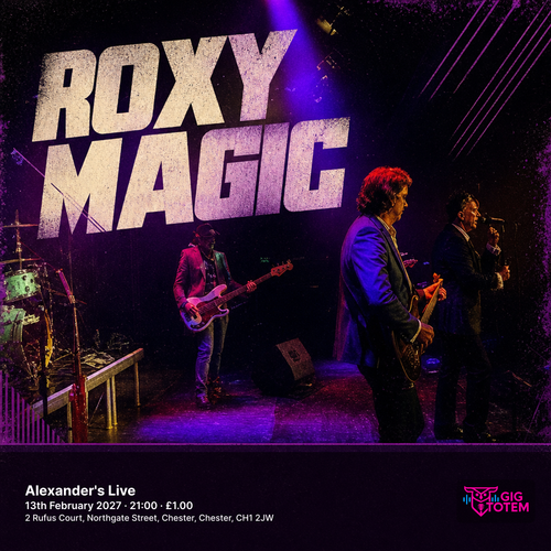 Roxy Magic at Alexander's Live on 13 February 2027 gig poster