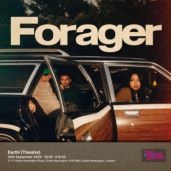 FORAGER at EartH (Theatre) on 26 September 2026 gig poster