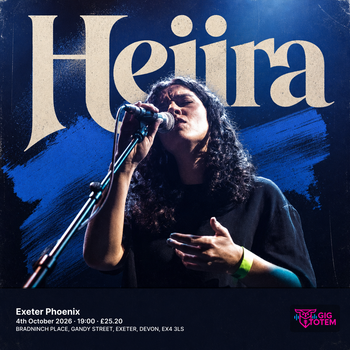 Hejira at Exeter Phoenix on 4 October 2026 gig poster