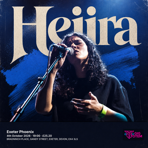 Hejira at Exeter Phoenix on 4 October 2026 gig poster